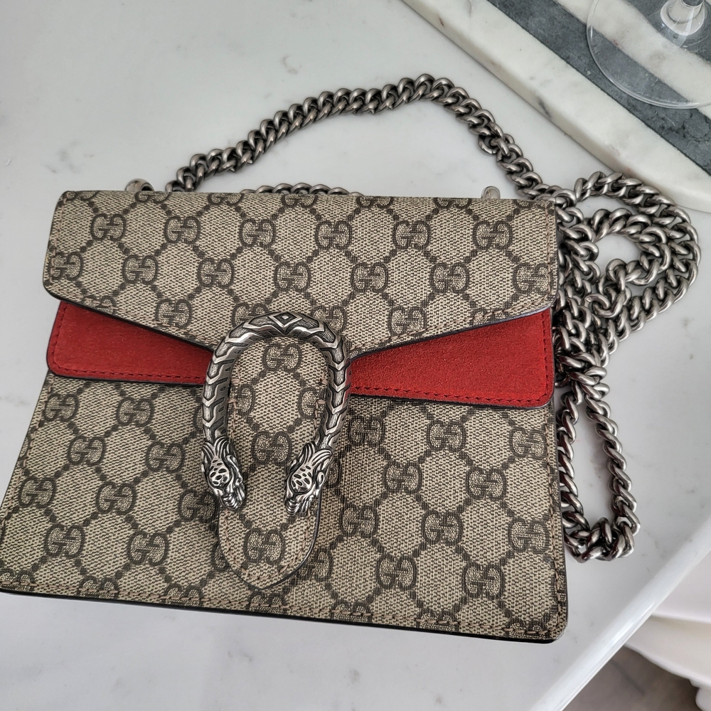 Gucci Beige and Red Women's Bag